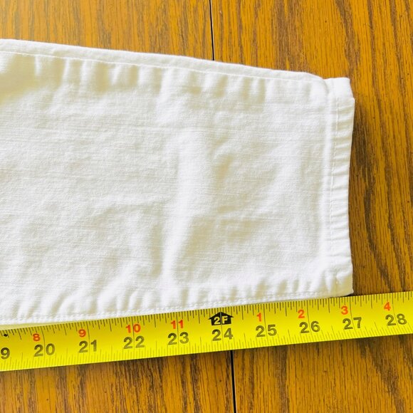 Ann Taylor Loft Women's Stretch High Rise Skinny White Denim Jeans Size 6 - Picture 9 of 10